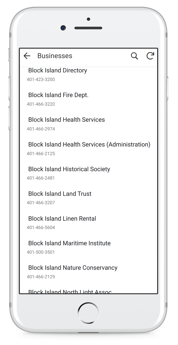 Block Island Directory